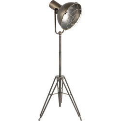 Clayre & Eef Vloerlamp  51x46x175 cm  Grijs Ijzer Rond Staande Lamp