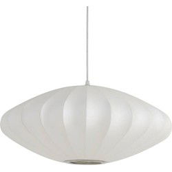 Light & Living - hanglamp - Fay - wit - textiel - Ø 50cm - E27 - 3025326