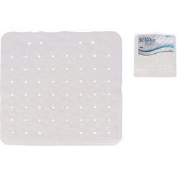 Gerimport Badmat Anti-slip 45 x 45 Cm Rubber Wit