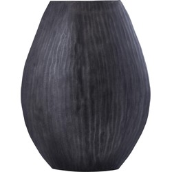 PTMD Bloempot Jowad - 35x16x46 cm - Aluminium - Grijs