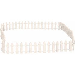 Rayher Hobby Kerstdorp hekje - L90 x H3 cm - hout - wit - Kerstdorpen