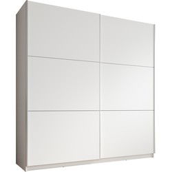 Meubella - Kledingkast Azrael - Wit - 200 cm