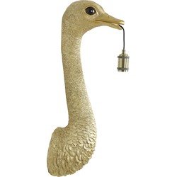 Light&living Wandlamp 25x19x72 cm OSTRICH goud