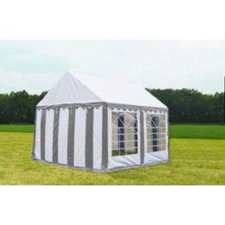 Classic Plus Party-tent PVC 3x4x2 mtr in Wit-Grijs