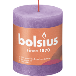 Rustiek stompkaars 80/68 Vibrant Violet