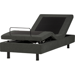 Beliani DUKE II - Eenpersoonsbed-Grijs-Polyester