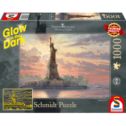 Schmidt Schmidt puzzel Statue of Liberty in the twilight - 1000 stukjes - 12+