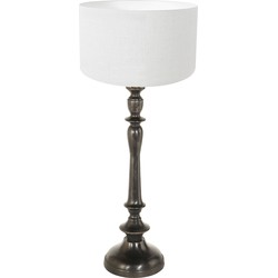 Steinhauer tafellamp Bois - zwart - hout - 3769ZW