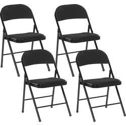 SPARKS - Eetkamerstoel set - Zwart - Mesh