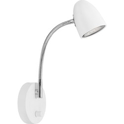 Moderne Metalen Highlight Cone GU10 Wandlamp - Wit