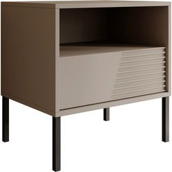 Meubella - Nachtkastje Davey - Beige - 54 cm