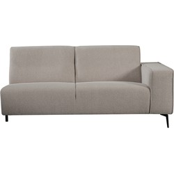LABEL51 Bank Nero - Naturel - Boucle - 2,5-Zits Arm Rechts Voorstaand