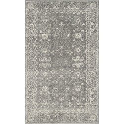 Safavieh Transitional Indoor Woven Area Rug, Evoke Collection, EVK270, in Grey & Ivory, 122 X 183 cm