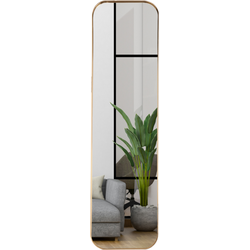MISOU Wandspiegel - Woondecoratie - Goud - Wanddecoratie - Ovaal - 115cm - Spiegels - Wanddecoratie - Miroir Mural