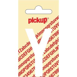 Plakletter Nobel Sticker witte letter Y - Pickup