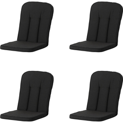 Madison -  Tuinkussen Carlo / Calvia Rib black - Ca. 100x48 cm - Set van 4