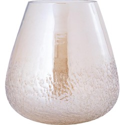 PTMD Windlicht Ameara - 26x26x26 cm - Glas - Geel