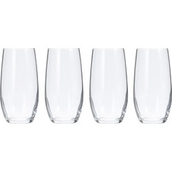 4x luxe Waterglazen set van 360 ml - Drinkglazen