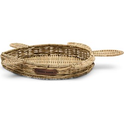 Rustic Rattan Turtle Tray 33x23