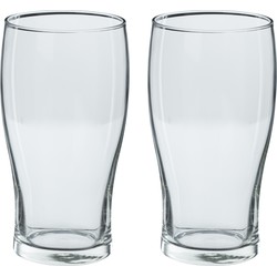 Secret de Gourmet Bierglazen groot - 8x stuks - transparant - 570 ml - Bierglazen
