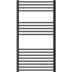 Badkamerradiator Sahara 750 x 1200 mm antraciet recht met zijaansluiting
