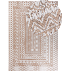 Beliani BAGLAR - Laagpolig-Beige-Jute