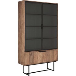 DTP Home Showcase Odeon No.1 high, 2x2 doors,210x120x40 cm, recycled teakwood