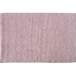 MSV Badkamerkleedje/badmat tapijt voor de vloer - lichtroze - 40 x 60 cm - Badmatjes