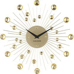 Karlsson - Wandklok Sunburst Medium - Goud- Ø30cm