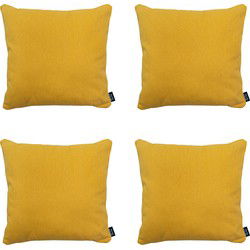 Madison -  Sierkussen Gold canvas eco+ - Ca. 50x50 cm - Set van 4