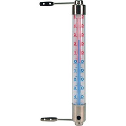 Metalen thermometer transparant voor buiten 20 cm - Buitenthermometers