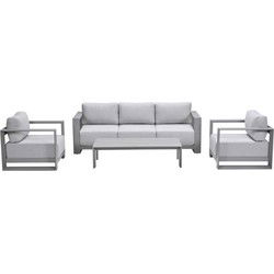 Garden Impressions Malakka loungeset 4 - delig taupe/valley sand