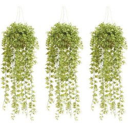 Kunstplant Hedera Klimop - 3x - 50 cm - Hangende Pot - Klimplant - Kunstplanten