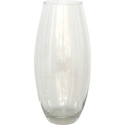 Gerimport Bloemenvaas - helder glas - D17 x 37 cm - Vazen
