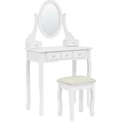Beliani GALAXIE - Kaptafel-Wit-MDF