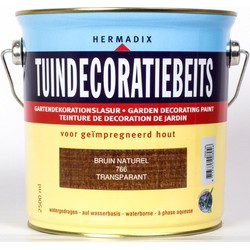 Tuindecoratiebeits 766 bruin 2500 ml - Hermadix