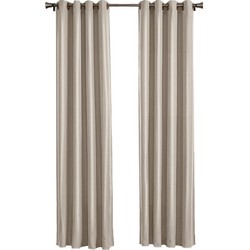 Larson - Luxe effen blackout gordijn - met ringen - 3m x 2.5m - Beige