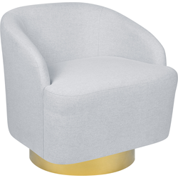 Beliani LAVIK - Fauteuil-Grijs-Polyester