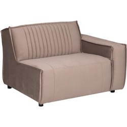 MUST Living Sofa element Rally 1 arm right,76x110x92 cm, velvet taupe