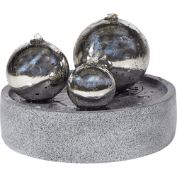 MAKYBE - Tuinfontein met LED - Grijs - Magnesiumoxide