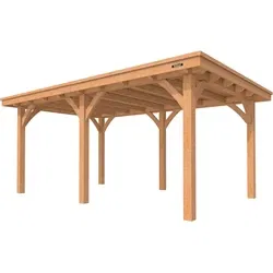 Hillhout douglas buitenverblijf plat dak excellent, 700 x 400 cm