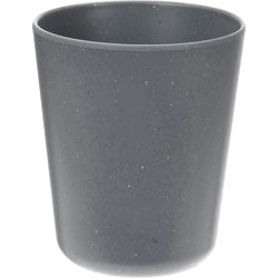 Onbreekbare kunststof/melamine beker - grijs - 450 ml - Drinkbekers