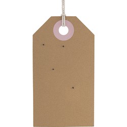 Present Time - Memo Board Tag Large - Roze
