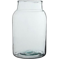 Bloemenvaas / cilindervaas van glas 35 x 21 cm - Vazen
