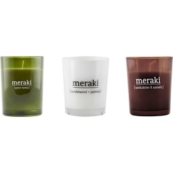 Meraki Geurkaarsen set natural