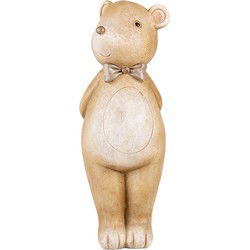Clayre & Eef Decoratie Beeld Beer 18 cm Beige Kunststof