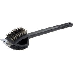 BBQ Collection Schoonmaakborstel voor barbecue - 3-in-1 - 37 cm - Barbecuereinigingsborstels