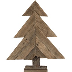 Clayre & Eef Decoratie Kerstboom 48x10x56 cm Bruin Hout