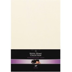 Hotel Home Collection - Jersey Hoeslaken - 190/200x200+30 cm - Creme