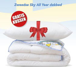 All Year dekbed + 1 Hoofdkussen - Eenpersoons - Dekbed Set - 140x220 cm